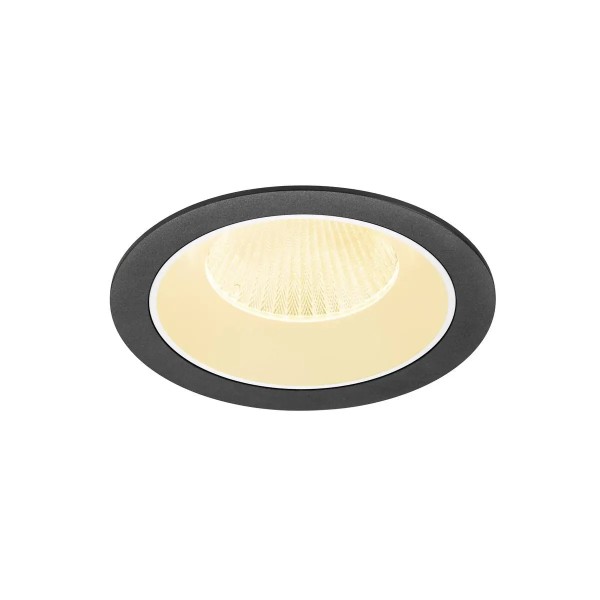 SLV 1009937 Numinos XL, LED-Einbauspot, 24W, 3000K, 3600lm, 20°, in schwarz/weiß