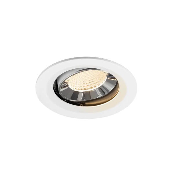 SLV 1009663 Numinos Move M, LED-Einbaustrahler, 12W, 2700K, 1700lm, 40°, in weiß/chrom