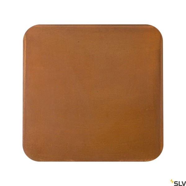 SLV 1006317 Mana Rusty, Leuchtenschirm, eckig, rost, 28cm