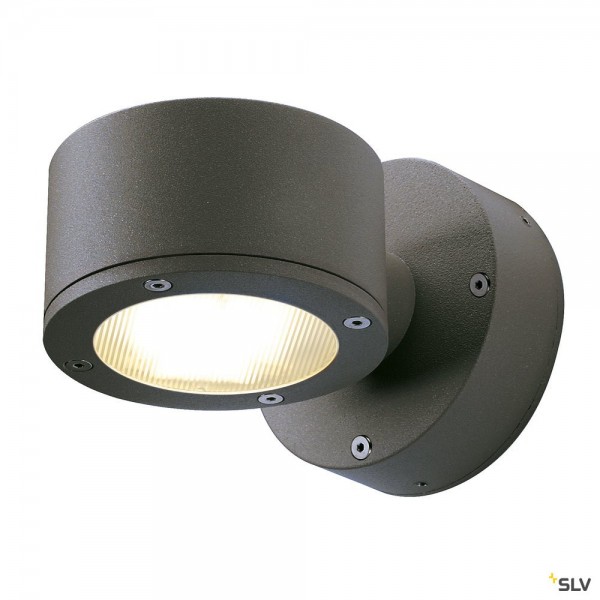 SLV 230355 Sitra, Wandleuchte, anthrazit, IP44, GX53, max.9W