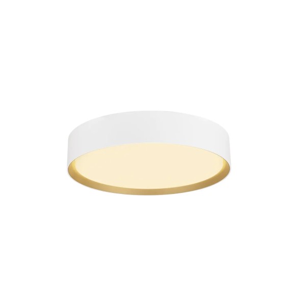 SLV 1008579 Decona 30, LED-Deckenleuchte IP44, DIM, 18W, CCT 27/3K, in weiß/gold