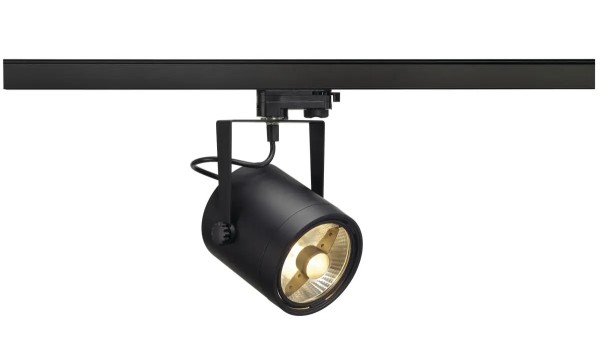 SLV 153420 Euro Spot, 3 Phasen Strahler, schwarz, QPAR111, GU10, max.75W