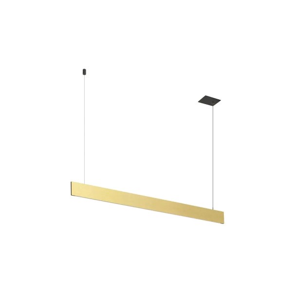 SLV 1011939 Linius 120, Schmale Einbau LED-Pendelleuchte Up & Down, dimmbar, 34W, 2700K, in Messing