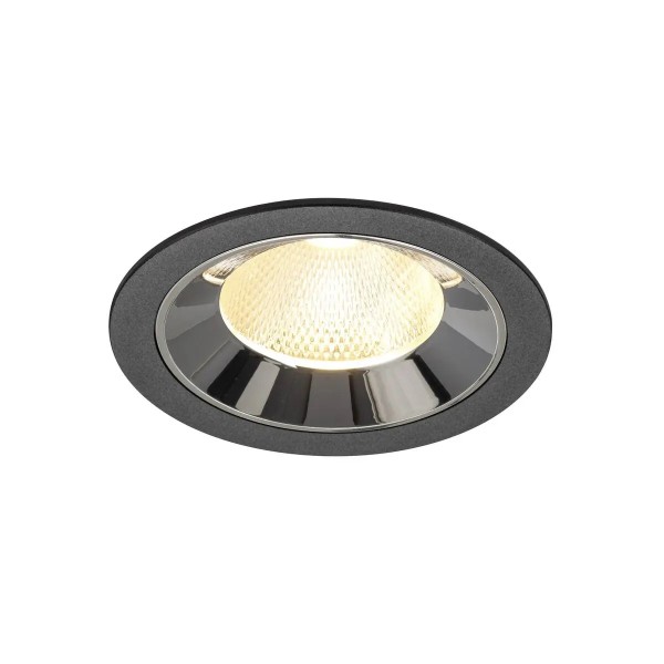 SLV 1009776 Numinos L, LED-Einbauspot, 17W, 3000K, 2500lm, 20°, in schwarz/chrom