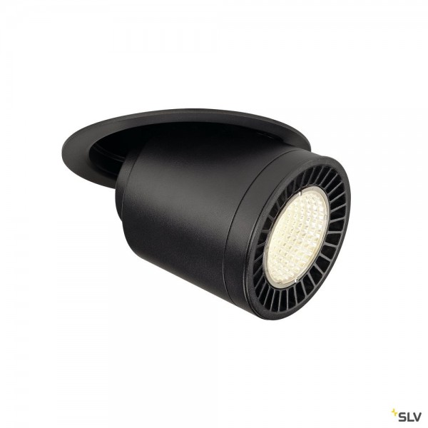 SLV 1003313 Supros Move, Deckeneinbauleuchte, schwarz, LED, 36W, 4000K, 3520lm