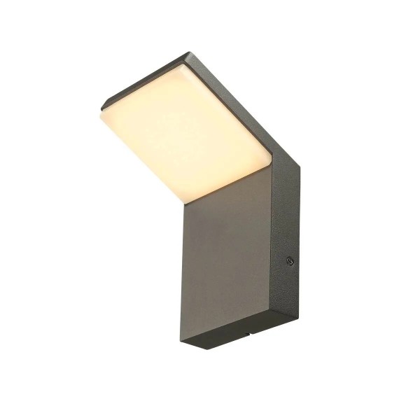 SLV 1011572 Ordi, LED-Wandleuchte Eckig, IP54, 6W, 27/3K, in Anthrazit