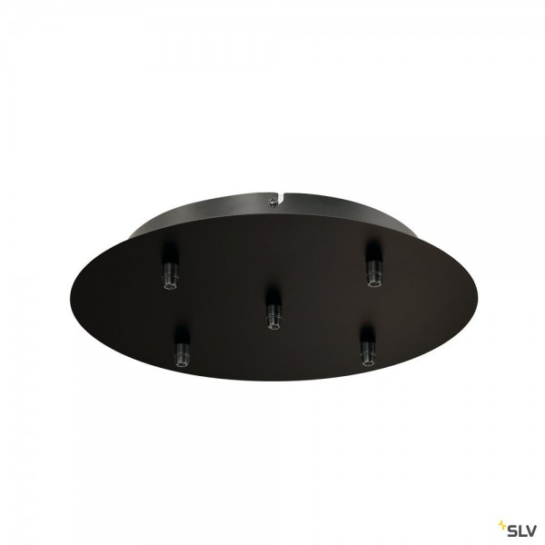 SLV 132620 Fitu, Deckenrosette, 5er, schwarz