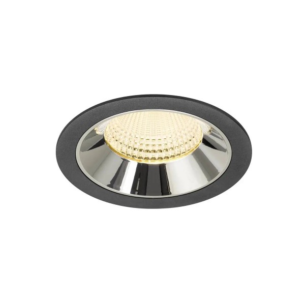 SLV 1009944 Numinos XL, LED-Einbauspot, 24W, 3000K, 3600lm, 55°, in schwarz/chrom