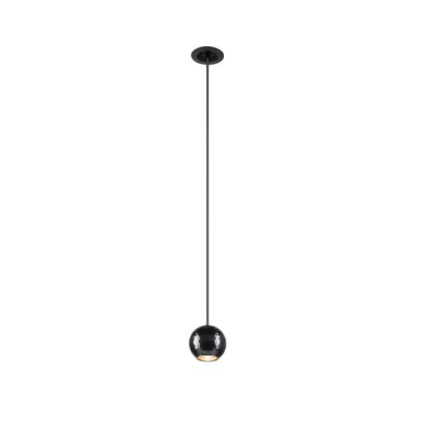 SLV 1010361 Dysko, Einbau LED-Pendelleuchte Rund, dimmbar, 4.4W, 2700K, in Schwarz