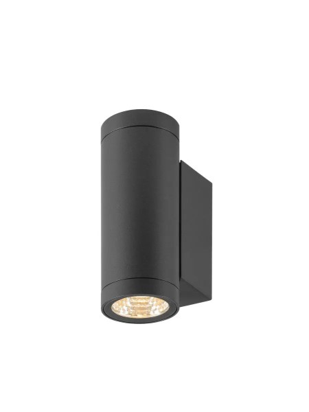 SLV 1010165 Helia Pro S, LED-Außenwandlampe Rund DALI, IP65, 6W, 27K, in anthrazit
