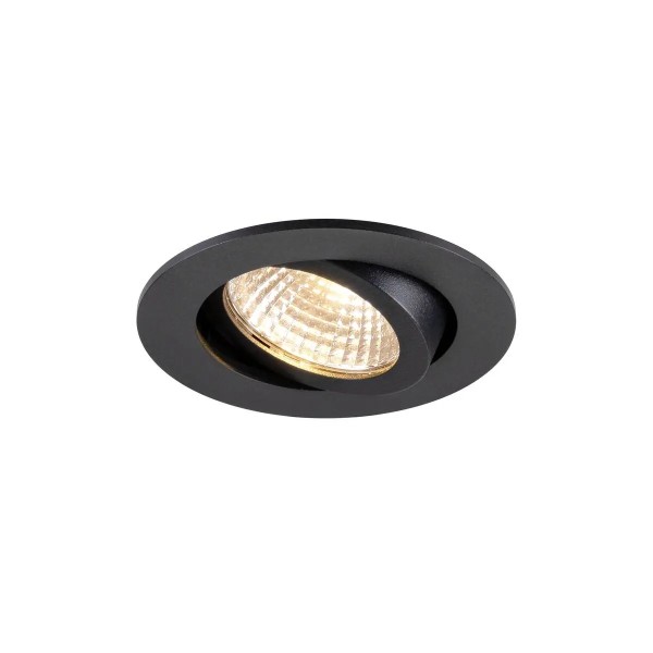 SLV 1009021 New Tria 68 Airtight, LED-Deckeneinbaustrahler IP23, DIM, 7.5W, 27K, in schwarz
