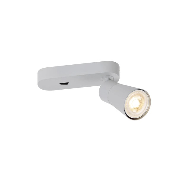 SLV 1008303 Puri 2.0 Cone, Strahler mit Schalter, GU10, in grau