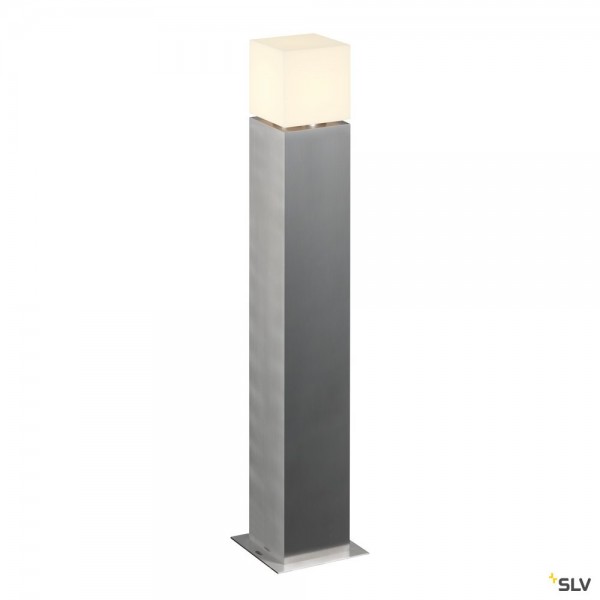 SLV 1000346 Square Pole 90, Wegeleuchte, Edelstahl, IP44, E27, max.20W