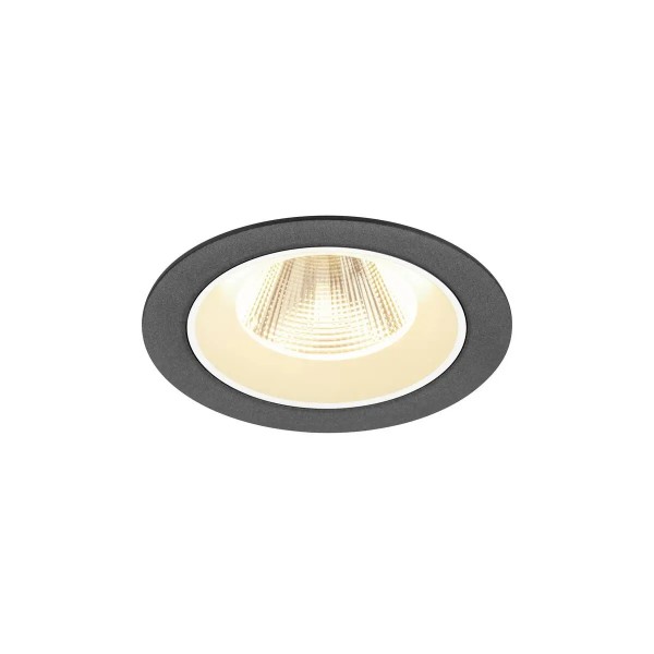 SLV 1009614 Numinos M, LED-Einbauspot, 12W, 3000K, 1800lm, 20°, in schwarz/weiß