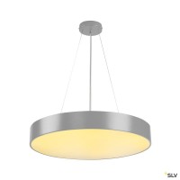 SLV 135254 + 135124 Medo 60, Pendelleuchte, silbergrau, dimmbar 1-10V, LED, 40W, 3000K, 3500lm SLV 135254 + 135124 Medo 60, Pendelleuchte, silbergrau, dimmbar 1-10V, LED, 40W, 3000K, 3500lm