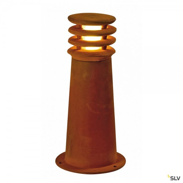 SLV 229020 Rusty Round 40, Wegeleuchte, eisen gerostet, IP55, E27, max.11W